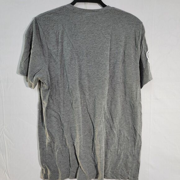 Bella + Canvas Gray T-Shirt Yellow/Orange Graphic Crew Neck Short Sleeves Sz M - Picture 2 of 7